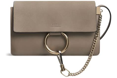 chloe faye bag motty grey|Chloe Faye Smooth/Suede Small Motty Grey .